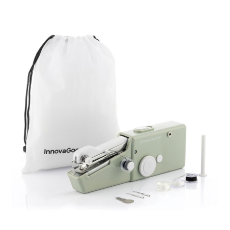 Machine à coudre portable Innovagoods Sewket - Accessoires inclus - Idéale pour les voyages - Sac de transport - Convient aux ti