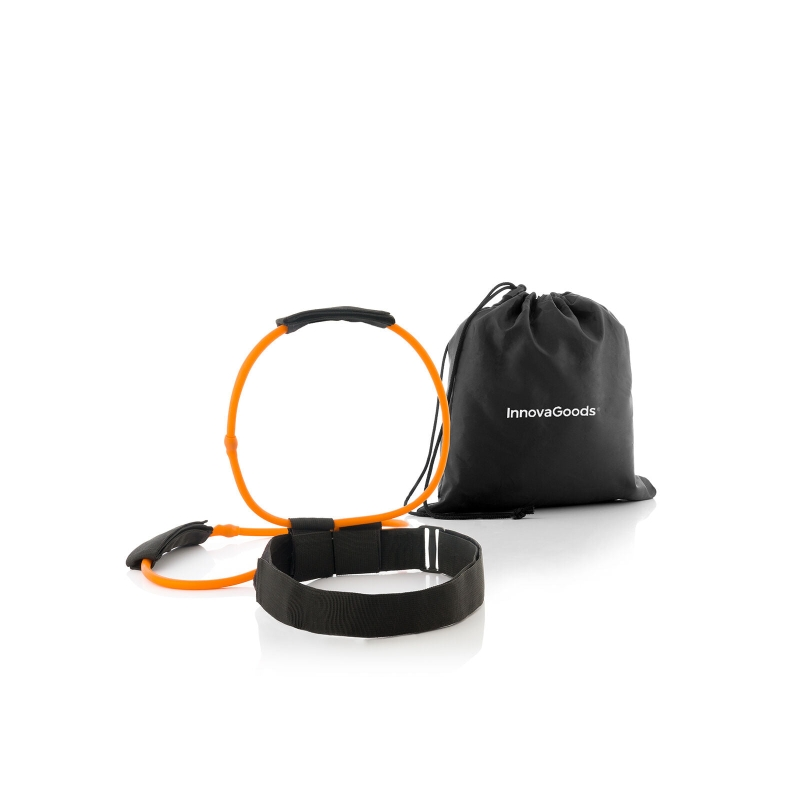 Ceinture élastique de résistance pour fessiers Innovagoods Boottrainer - Résistance de 18 kg - Guide d'exercices - Ajustable par
