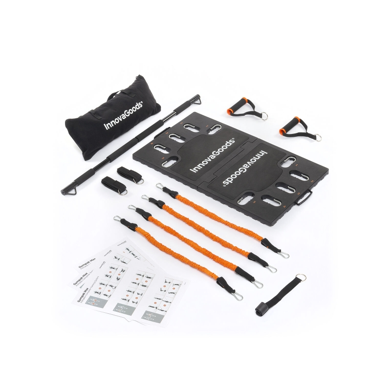 Kit d'entraînement complet et portable Innovagoods Gympak Max - Résistance ajustable - Compact - Guide d'exercices - Sac de tran