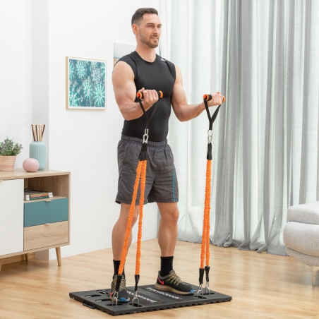 Kit d'entraînement complet et portable Innovagoods Gympak Max - Résistance ajustable - Compact - Guide d'exercices - Sac de tran