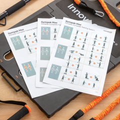 Kit d'entraînement complet et portable Innovagoods Gympak Max - Résistance ajustable - Compact - Guide d'exercices - Sac de tran