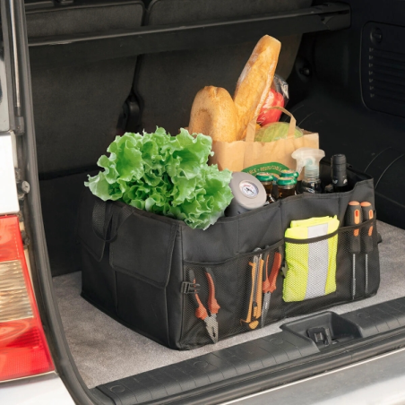 Organisateur de coffre pliable Innovagoods Carry - Capacité 55 L - Pliable - Multifonctionnel - 2 niveaux réglables - 2 poignées