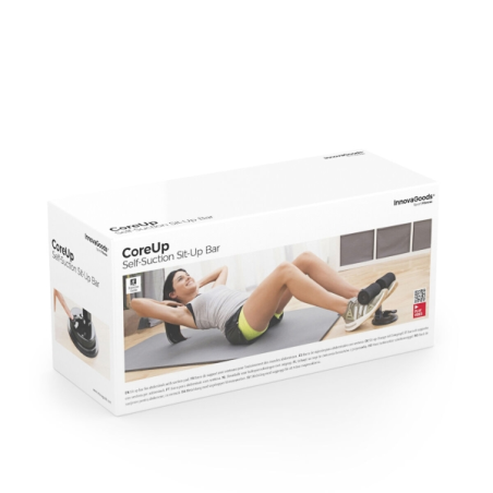 Barre de soutien abdominale Innovagoods CoreUp avec ventouse - Hauteur réglable - Usage intérieur - Guide d'exercices - Supporte