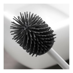 Brosse WC en caoutchouc Innovagoods Kleanu - Antidérapante - Système anti-goutte - Facile à nettoyer - Antibactérienne - 12 x 43