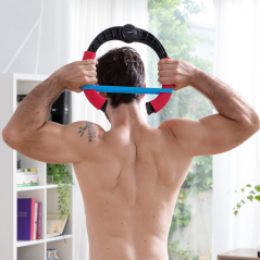 Appareil de musculation des bras Innovagoods Forcearc - Résistance ajustable - Guide d'exercices - Matériau antidérapant - 3 ban