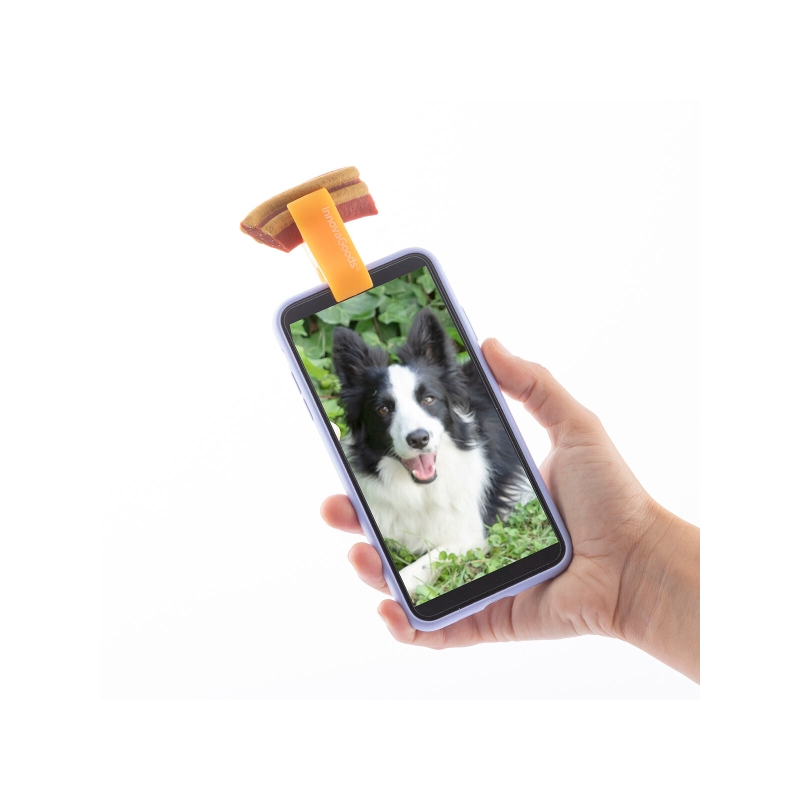 Pince à selfie pour animaux Innovagoods - Silicone souple - Adhérence ferme - Légère et compacte - Facile à nettoyer - 1,9 x 5 x
