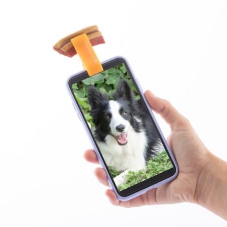 Pince à selfie pour animaux Innovagoods - Silicone souple - Adhérence ferme - Légère et compacte - Facile à nettoyer - 1,9 x 5 x
