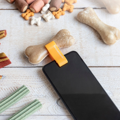 Pince à selfie pour animaux Innovagoods - Silicone souple - Adhérence ferme - Légère et compacte - Facile à nettoyer - 1,9 x 5 x