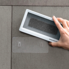 Étui mural étanche Innovagoods Cashower pour téléphones portables jusqu'à 7 pouces - Multifonction - Tactile - Anti-buée - Adhés