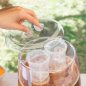 Distributeur de boissons rafraîchissantes Innovagoods Freer - Capacité 4 L - Robinet anti-goutte - Compartiment à glaçons - Comp