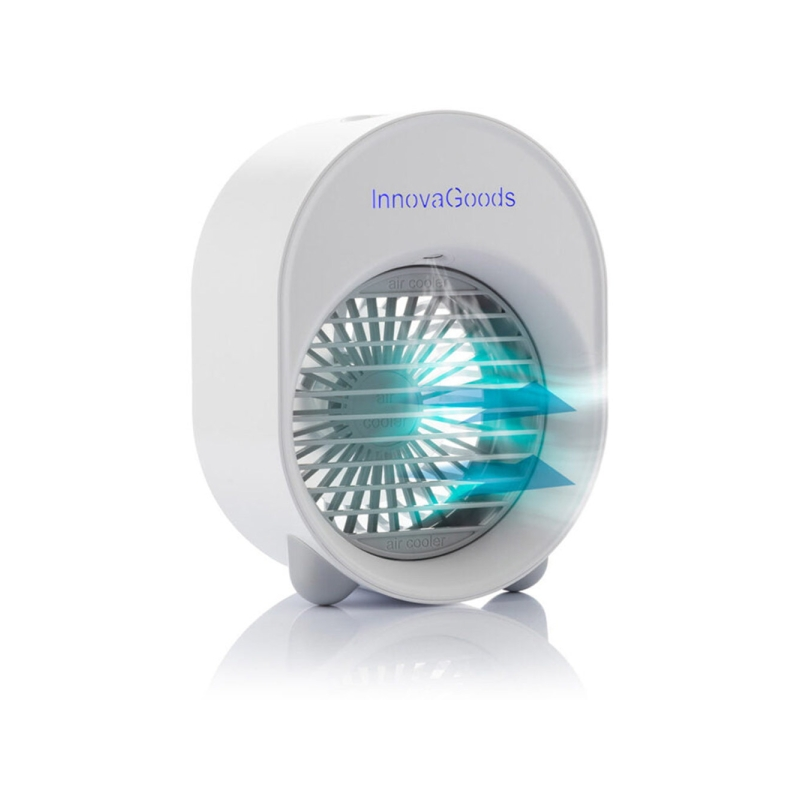 Humidificateur et rafraîchisseur d'air ultrasonique Innovagoods Koolizer - 4,5 W - Silencieux (45 dB) - 3 vitesses - Réservoir d