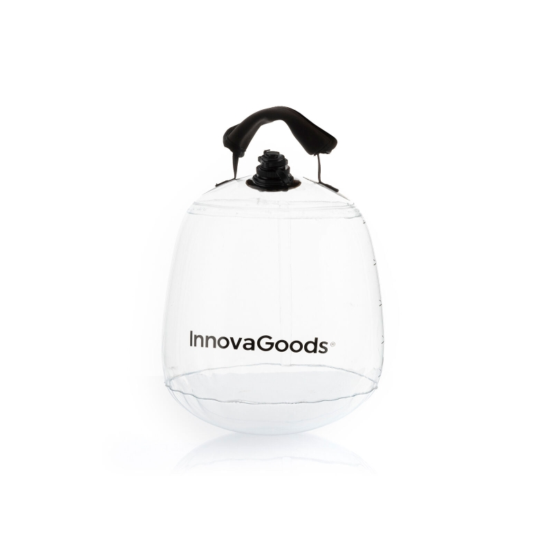 Kettlebell à eau Innovagoods Fibell - Capacité 10 L - Guide d'exercices - Gonflable - Pompe incluse - Poids ajustable - Compacte