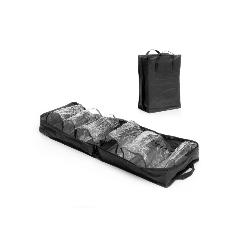 Sac à chaussures de voyage Innovagoods Doshen - Contient 6 paires - Poignées de transport - Fermeture éclair - 35 x 50 x 20 cm -
