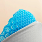 Coussin lombaire en gel Glushion d'Innovagoods - Housse amovible - Antidérapant sur une face - Motif alvéolé - Sangles de fixati