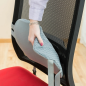Coussin lombaire en gel Glushion d'Innovagoods - Housse amovible - Antidérapant sur une face - Motif alvéolé - Sangles de fixati