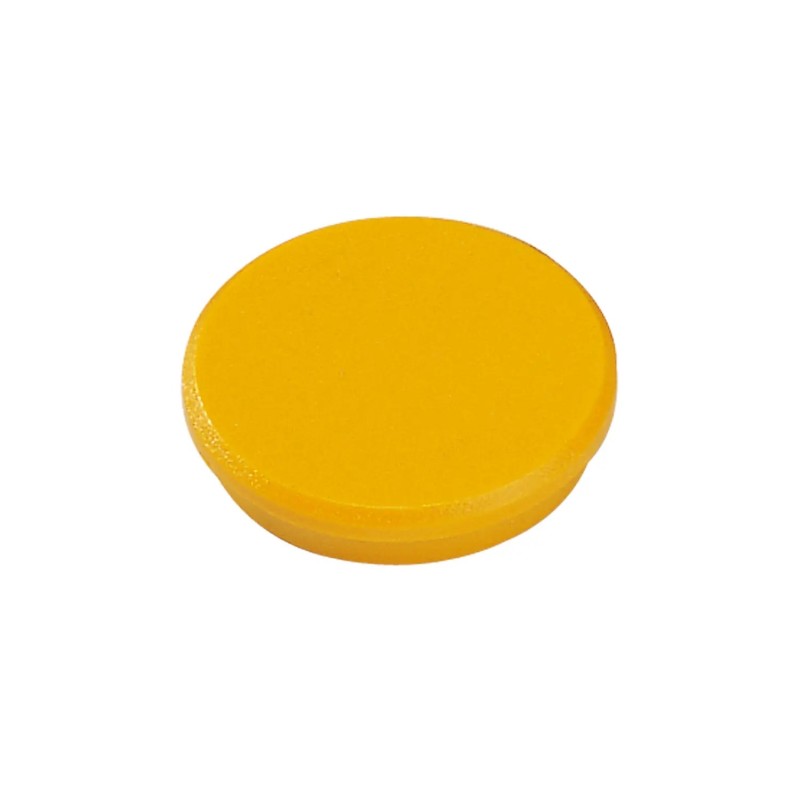 Dahle Aimants 32 mm - Jaune (Lot de 10)