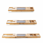 Plateau extensible en bambou Innovagoods Trayth jusqu'à 104 cm - Supporte jusqu'à 12 kg - Accessoires inclus - Antidérapant - Su