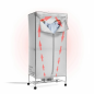 Sèche-linge électrique portable Innovagoods Dupledry à 2 niveaux - 1200 W - Capacité 15 kg - Câble de 140 cm - Température jusqu
