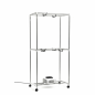 Sèche-linge électrique portable Innovagoods Dupledry à 2 niveaux - 1200 W - Capacité 15 kg - Câble de 140 cm - Température jusqu