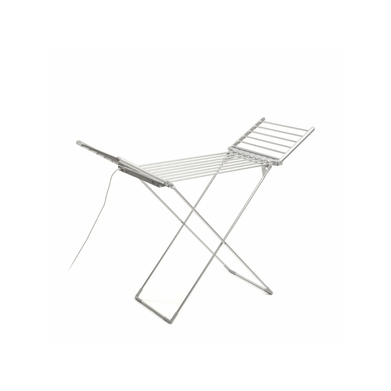 Étendoir à linge électrique pliable Innovagoods Drywing avec ailettes - 230 W - 20 barres - Supporte jusqu'à 15 kg - Câble de 14