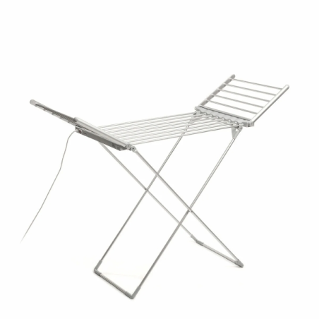Étendoir à linge électrique pliable Innovagoods Drywing avec ailettes - 230 W - 20 barres - Supporte jusqu'à 15 kg - Câble de 14