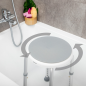 Tabouret de toilette pivotant Innovagoods Roshawer - Hauteur réglable - Siège pivotant - Antidérapant - Durable - Montage facile