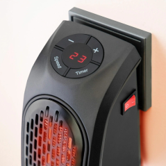 Chauffage d'appoint portable Heatpod Mini d'Innovagoods - Puissance : 400 W - 2 vitesses - Affichage LED - Température réglable