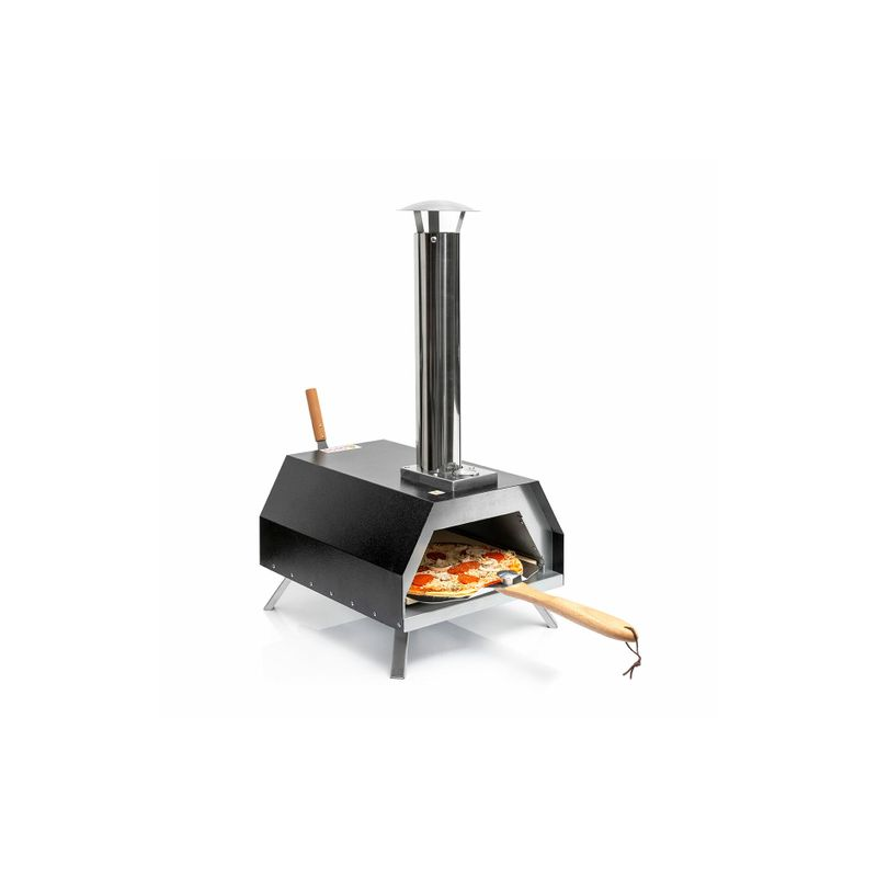 Four à pizza Innovagoods Pizzahven avec distributeur de granulés - Contrôle de la température - Accessoires inclus - Transport f