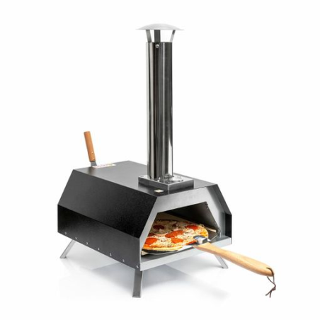 Four à pizza Innovagoods Pizzahven avec distributeur de granulés - Contrôle de la température - Accessoires inclus - Transport f