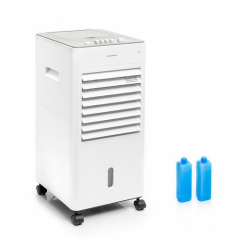 Rafraîchisseur d'air évaporatif portable Innovagoods Airvecove - 65 W - Portée de 15 m² - 3 vitesses - Réservoir de 5 L - Câble