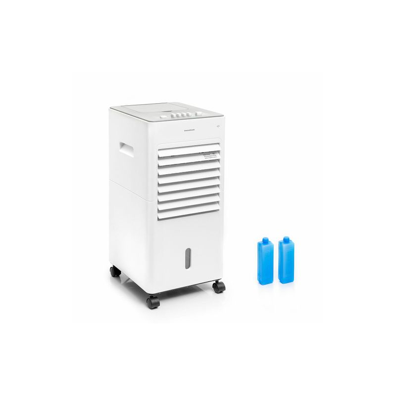 Rafraîchisseur d'air évaporatif portable Innovagoods Airvecove - 65 W - Portée de 15 m² - 3 vitesses - Réservoir de 5 L - Câble