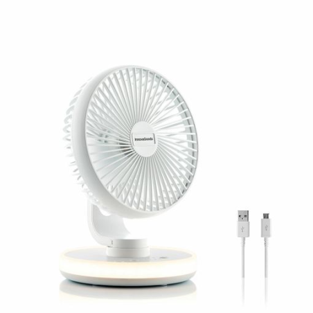 Ventilateur blanc compact USB bureau