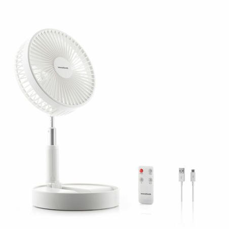 ventilateur blanc sur pied télécommande