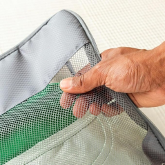 Innovagoods Compakube Lot de 4 sacs de rangement compressibles pour valises - Respirants - Double fermeture éclair - Différentes