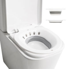Bidet de toilette pliable Innovagoods Fopobi - Supporte jusqu'à 140 kg - Trou de suspension - Pliable - Facile à nettoyer - 36 x