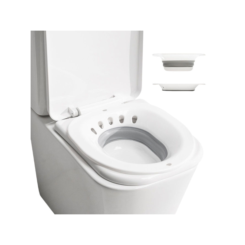 Bidet de toilette pliable Innovagoods Fopobi - Supporte jusqu'à 140 kg - Trou de suspension - Pliable - Facile à nettoyer - 36 x