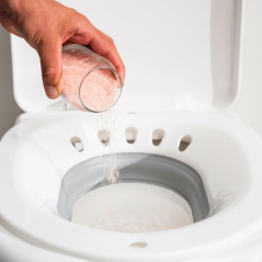 Bidet de toilette pliable Innovagoods Fopobi - Supporte jusqu'à 140 kg - Trou de suspension - Pliable - Facile à nettoyer - 36 x
