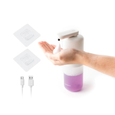 Distributeur de savon mousse automatique Innovagoods Bitefom - Batterie 1200 mAh - Réservoir 350 ml - IPX5 - Rechargeable - Syst