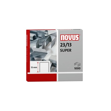 ✅ Novus 1000 Agrafes 23/13 Galvanisées pour Agrafeuses Epaisses couleur Acero en stock