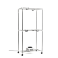 Sèche-linge électrique portable Innovagoods Dupledry bleu à 2 niveaux - 1200 W - Capacité 15 kg - Câble de 140 cm - Température