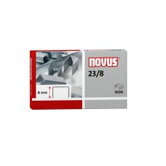 ✅ Novus 1000 Agrafes 23/8 Galvanisées pour Agrafeuses épaisses couleur Acero en stock