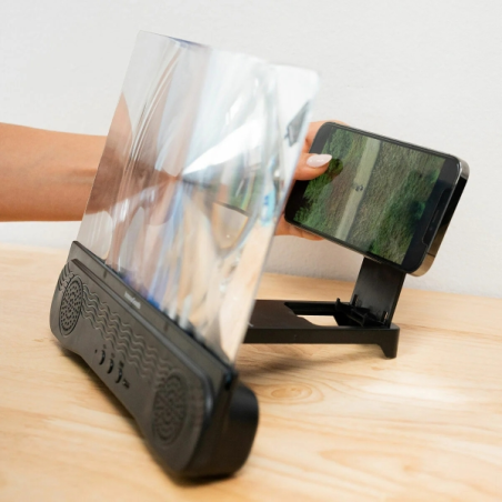 Amplificateur d'écran pour téléphone portable Innovagoods Screenier avec haut-parleur intégré - Bluetooth - Autonomie de 180 min