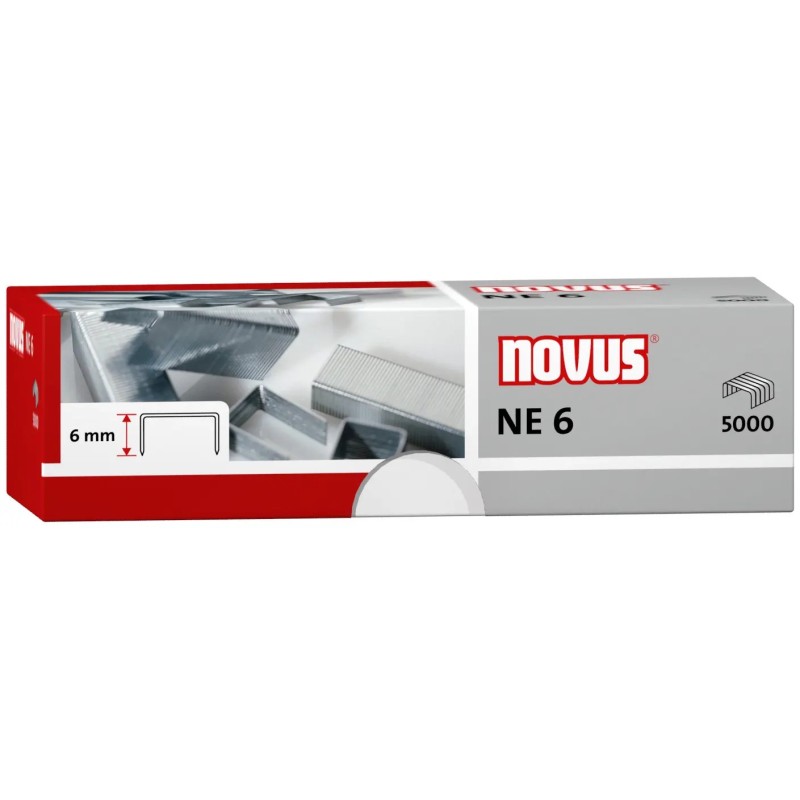 Novus 5000 Agrafes NE 6 Galvanisées pour Agrafeuses Electriques