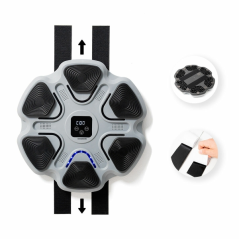 Machine de boxe musicale Beatfist d'Innovagoods avec 6 panneaux - Bluetooth - Affichage numérique - Lumières LED - Gants inclus