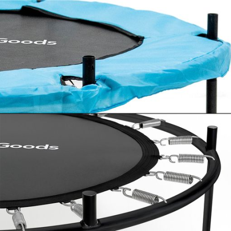 Trampoline enfant Innovagoods Zuply avec filet de sécurité - Supporte jusqu'à 25 kg - Protection UV - Résistant à l'eau - Poteau