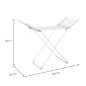 Étendoir à linge électrique Innovagoods Warmmat avec ailettes - 230 W - 20 barres - Supporte jusqu'à 15 kg - Écran tactile - Tem