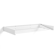 Étendoir à linge mural extensible Innovagoods Dryva 100 - Rétractable - Accessoires de fixation inclus - Pliable - Résistant à l