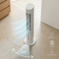 Rafraîchisseur d'air évaporatif multifonction Innovagoods Hushly - 2 réservoirs de refroidissement - Oscillation à 45° - 3 vites