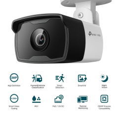 TP-Link Vigi C330I Camara de Seguridad para Exterior - Lente de 6mm - Ethernet - Resolucion de 3Mpx - Deteccion Inteligente - IP