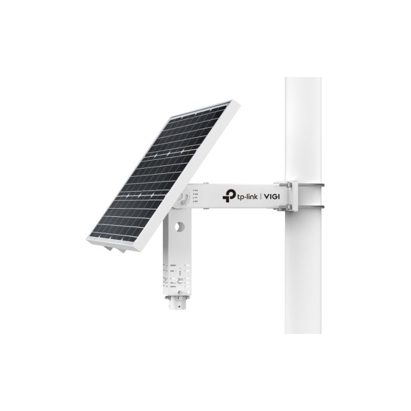 TP-Link Vigi SP6030 Panel Solar con Soporte para Camaras - 60W - Bateria 31.2Ah - IP66 - Ethernet RJ45 - Velocidad hasta 100Mbps